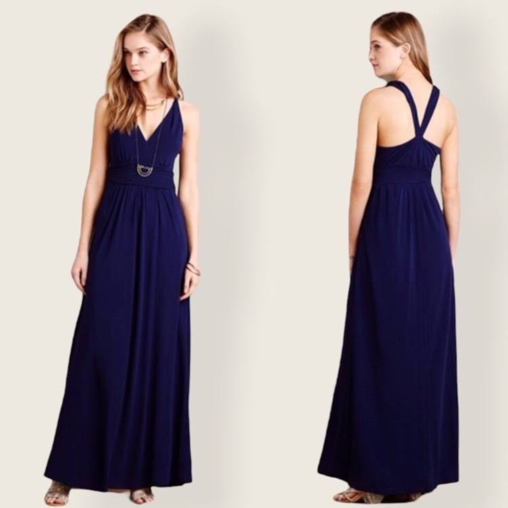 Navy maxi dress
